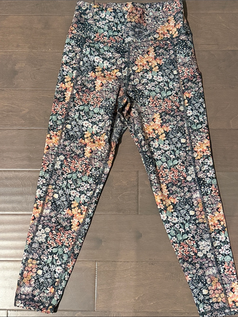 American Eagle Outfitters Floral Print Leggings - Navy Multi